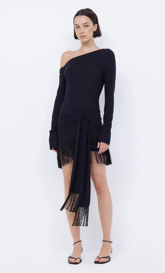 Bec Bridge Mini Dresses NABILA SARONG MINI DRESS Black 8211 Women