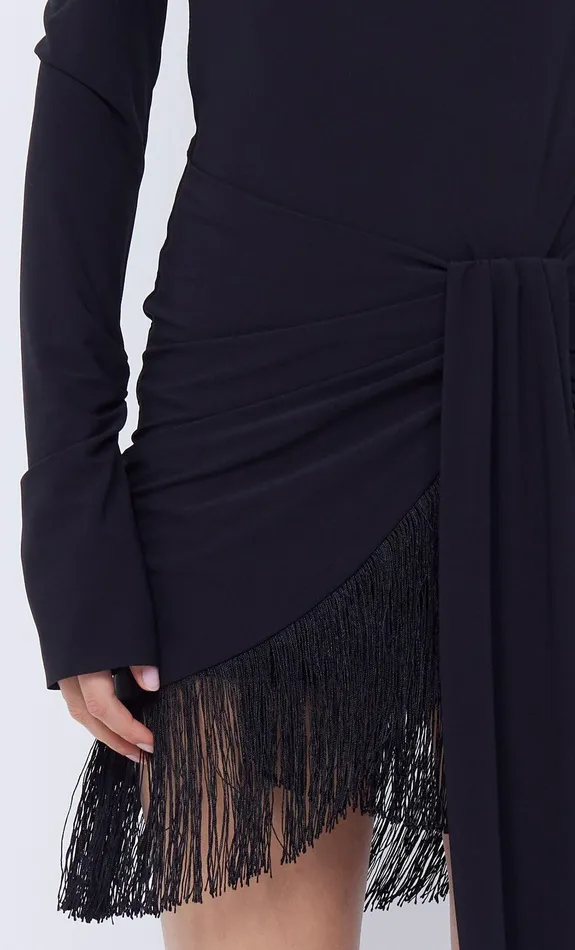 Bec Bridge Mini Dresses NABILA SARONG MINI DRESS Black 8211 Women