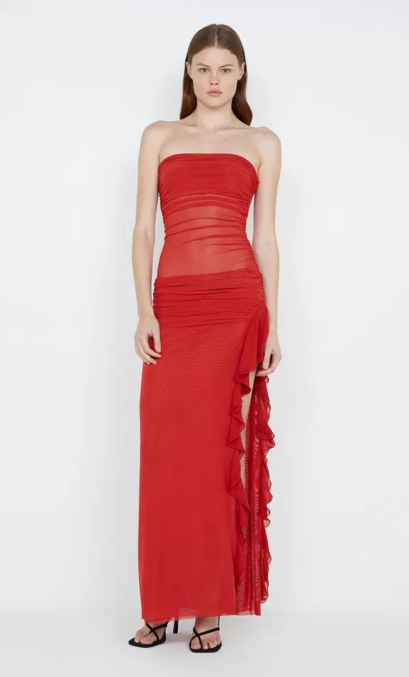 Bec Bridge Prom Dresses CELYSE STRAPLESS DRESS Rouge 8211 Women