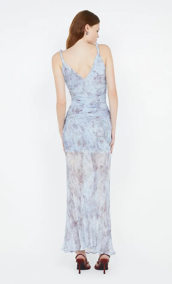 Bec Bridge Prom Dresses DANICA V NECK DRESS Chambray Rose 8211 Women