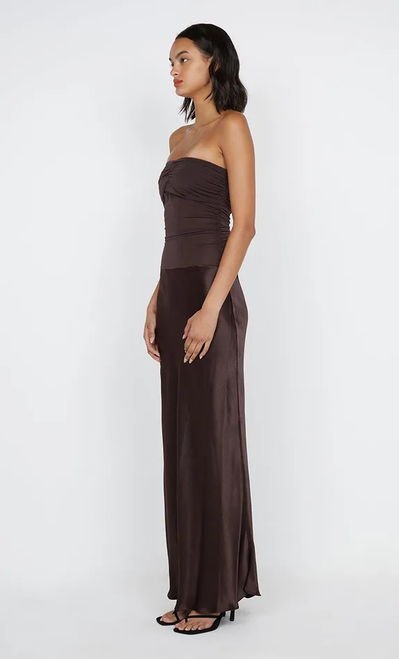 Bec Bridge Prom Dresses DUA STRAPLESS DRESS Dark Chocolate 8211 Women