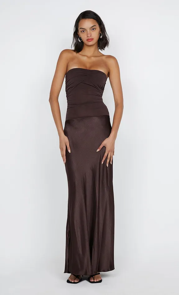 Bec Bridge Prom Dresses DUA STRAPLESS DRESS Dark Chocolate 8211 Women