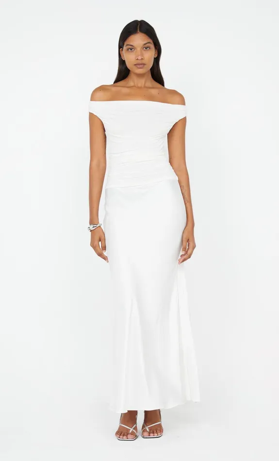 Bec Bridge Prom Dresses ELEAH OFF SHOULDER DRESS White 8211 Women