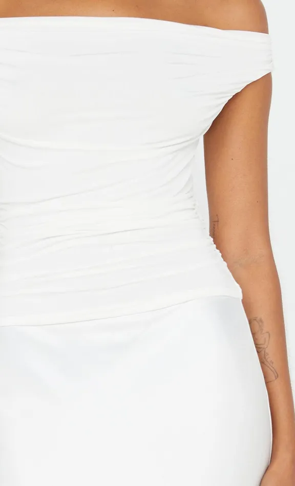 Bec Bridge Prom Dresses ELEAH OFF SHOULDER DRESS White 8211 Women