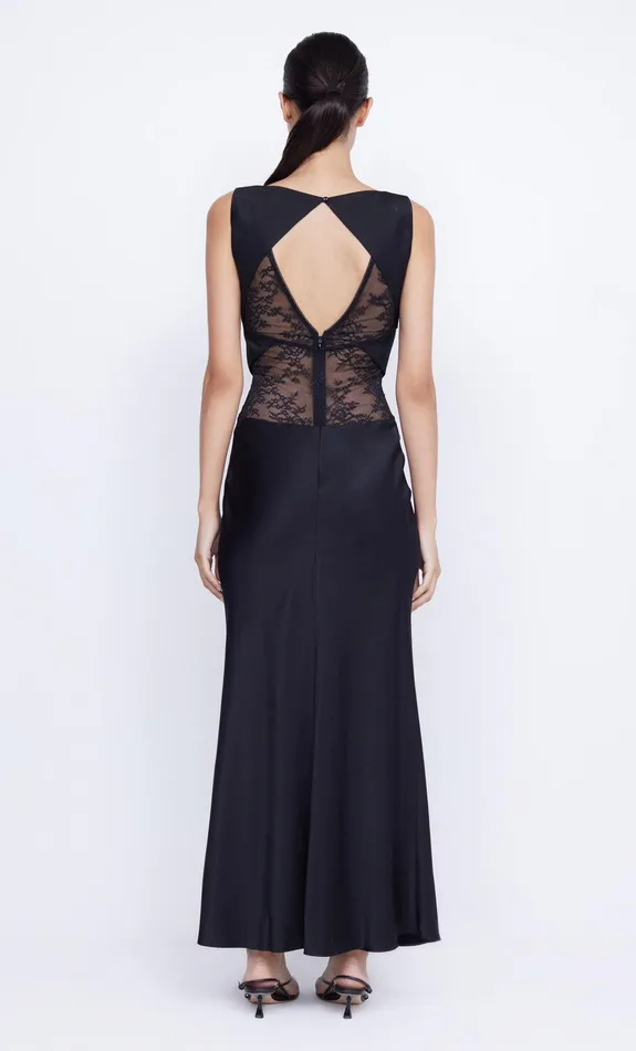 Bec Bridge Prom Dresses JULIETTE V NECK MAXI DRESS Black 8211 Women