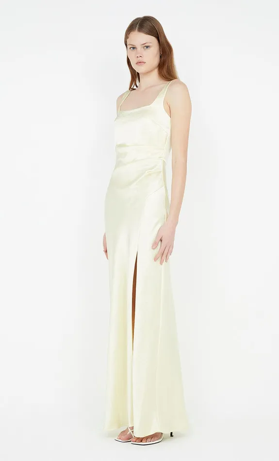 Bec Bridge Prom Dresses THE DREAMER SQUARE NECK DRESS Ice Yellow 8211 Women