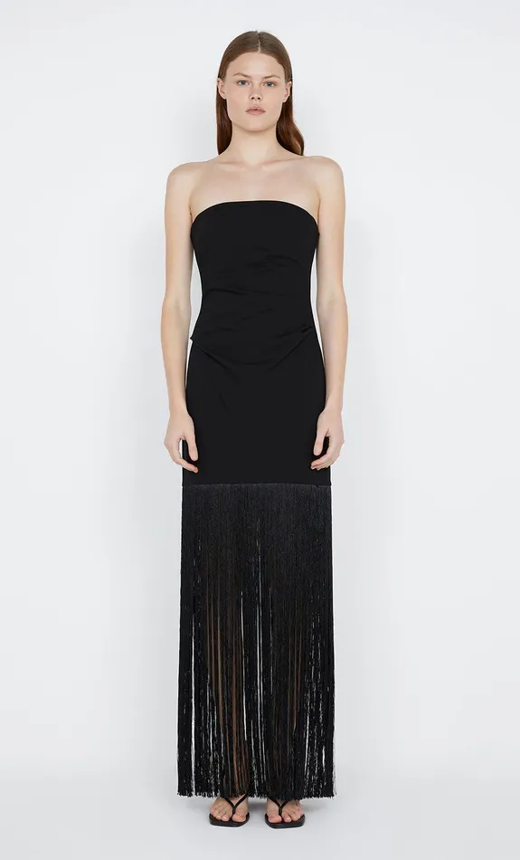Bec Bridge Prom Dresses WILDER FRINGE DRESS Black 8211 Women