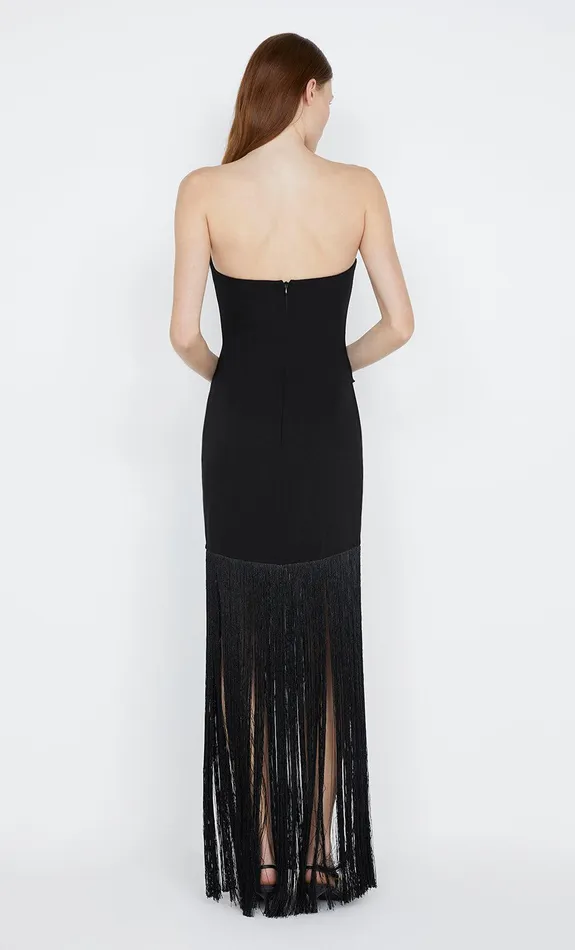 Bec Bridge Prom Dresses WILDER FRINGE DRESS Black 8211 Women