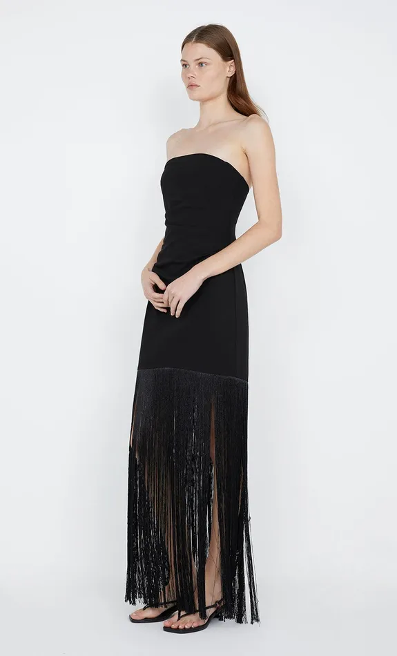 Bec Bridge Prom Dresses WILDER FRINGE DRESS Black 8211 Women