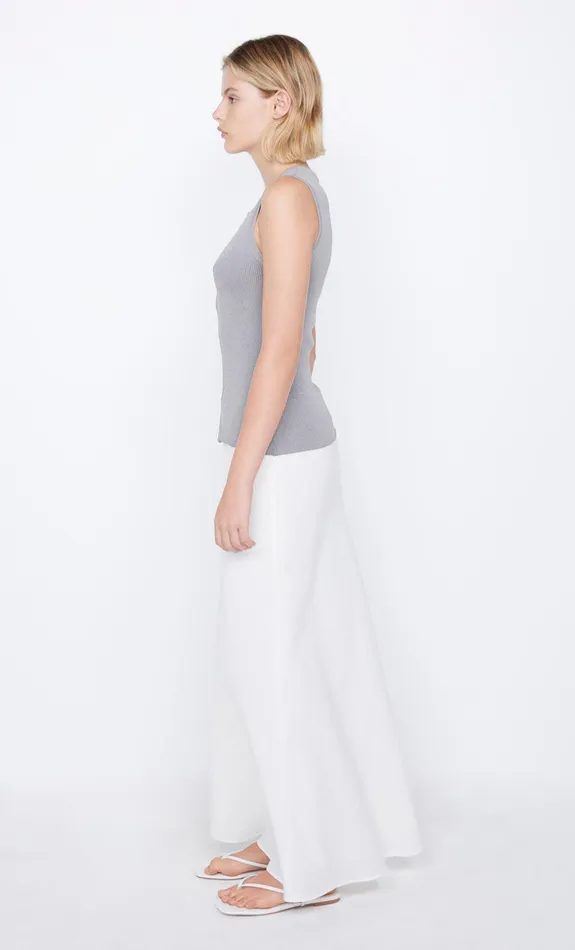 Bec Bridge Tops LORAH KNIT ZIP TOP Silver 8211 Women