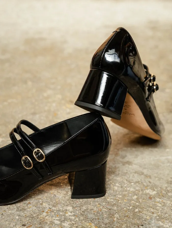 Bettany Lacquered Black Women Bobbies Pumps and Mary Janes Bettany Lacquered Black Women Bobbies Pumps and Mary Janes
