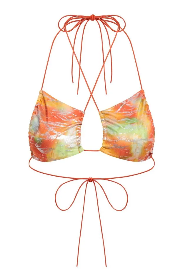 Bikini Tops Women Jaded London Iris Micro Ruched Bikini Top
