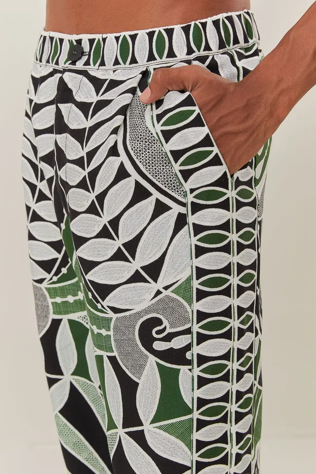 Black Lace Nature Pants Women Farm Rio Pants