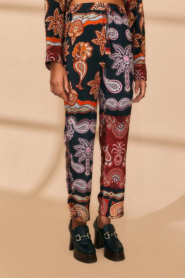 Black Sweet Mermaids Pants Women Farm Rio Pants