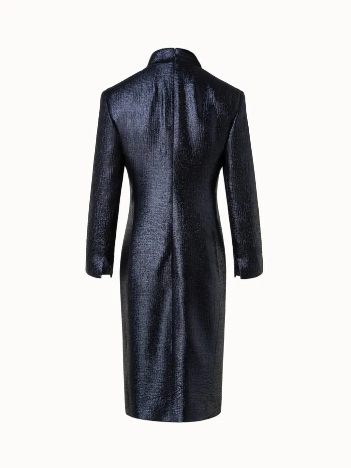 Blazer Sheath Dress With Long Sleeves Black Women Akris Dresses