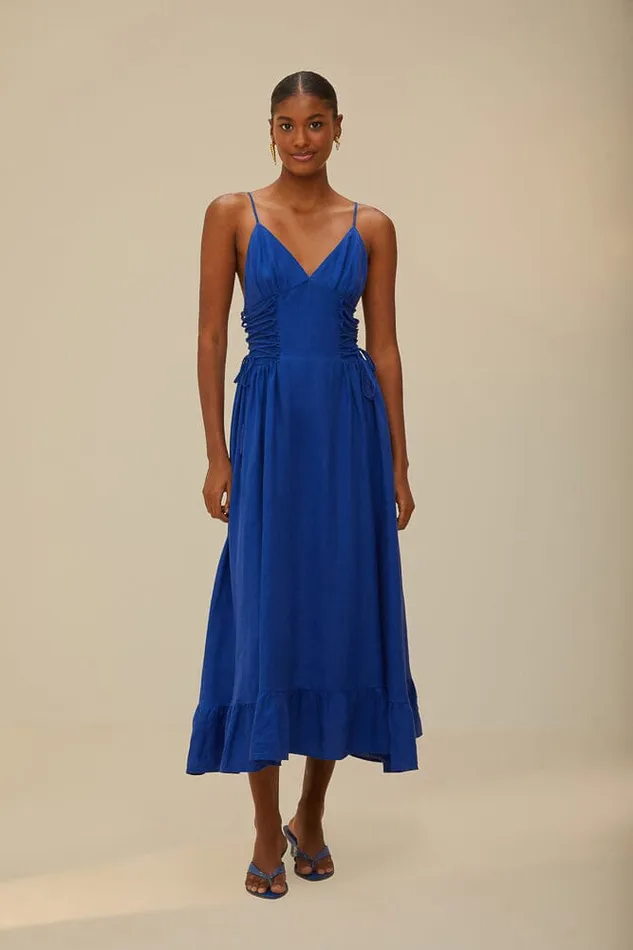 Blue Midi Dress Women Farm Rio Midi Dresses