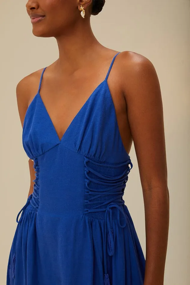 Blue Midi Dress Women Farm Rio Midi Dresses