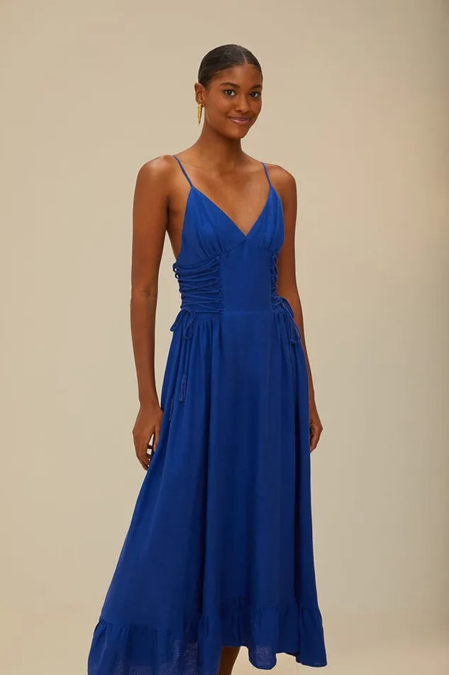 Blue Midi Dress Women Farm Rio Midi Dresses