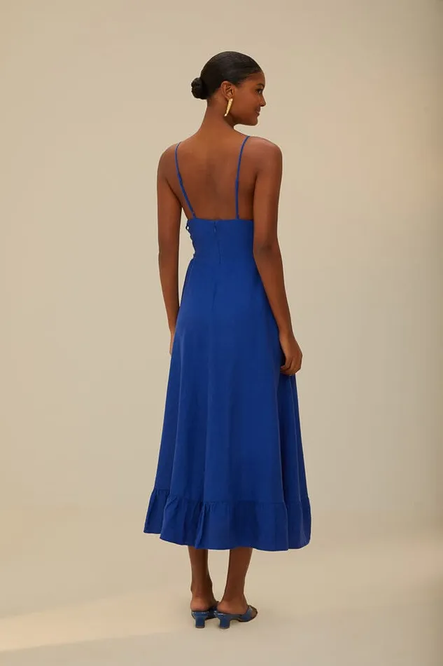 Blue Midi Dress Women Farm Rio Midi Dresses