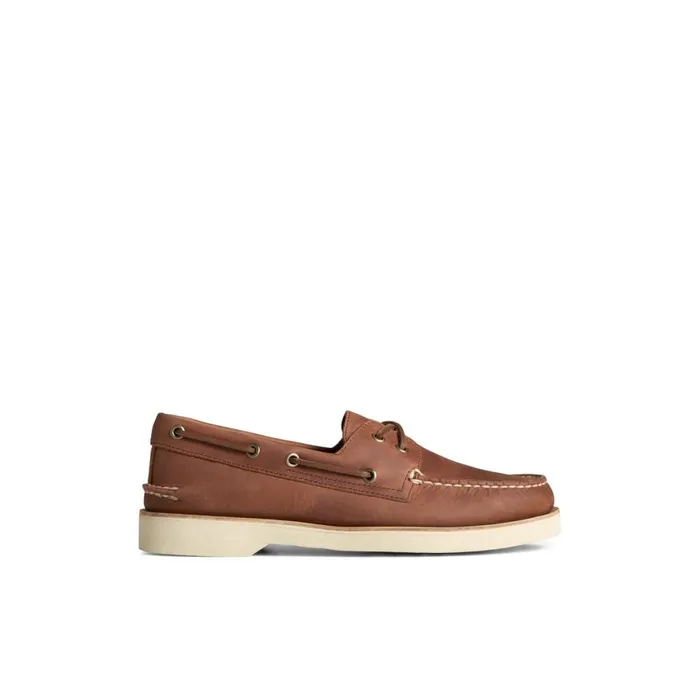 Boat Shoes Men Sperry Authentic Original Double Sole Cross Lace Boat Shoe Dark Beige