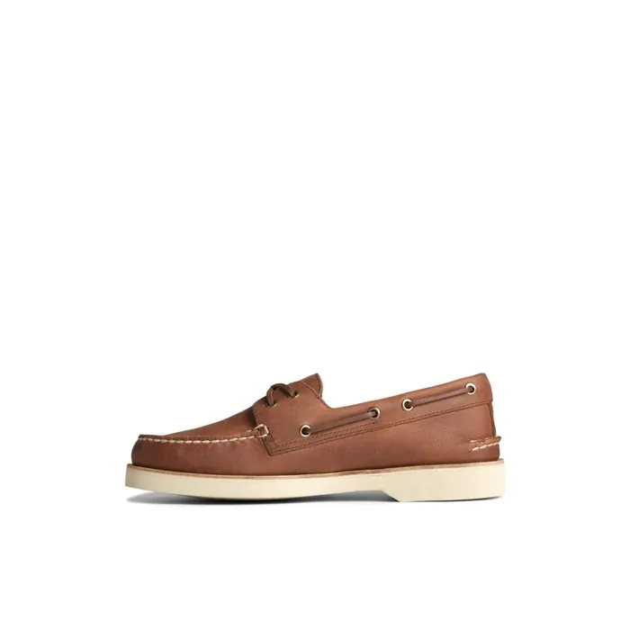 Boat Shoes Men Sperry Authentic Original Double Sole Cross Lace Boat Shoe Dark Beige