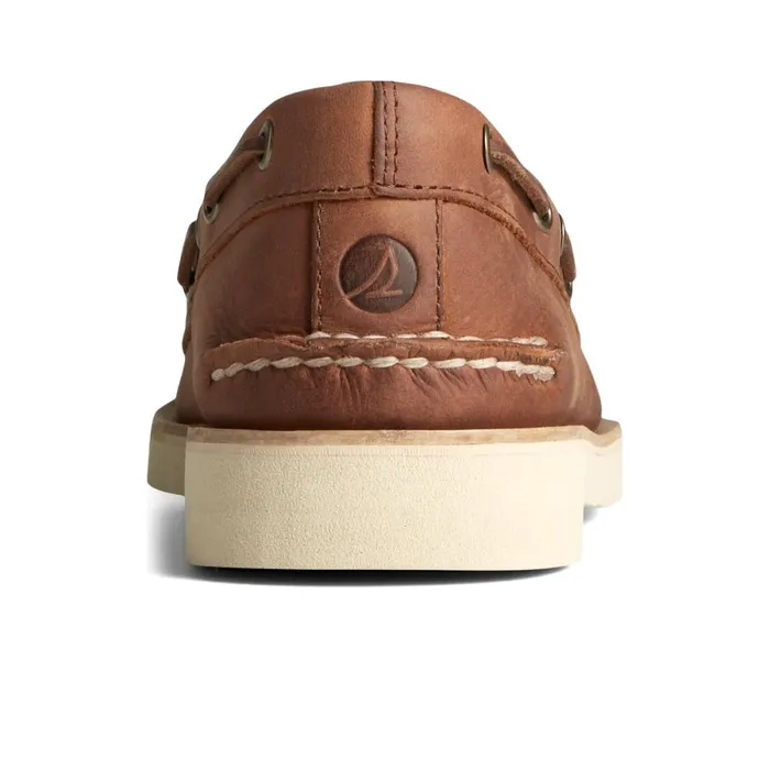 Boat Shoes Men Sperry Authentic Original Double Sole Cross Lace Boat Shoe Dark Beige