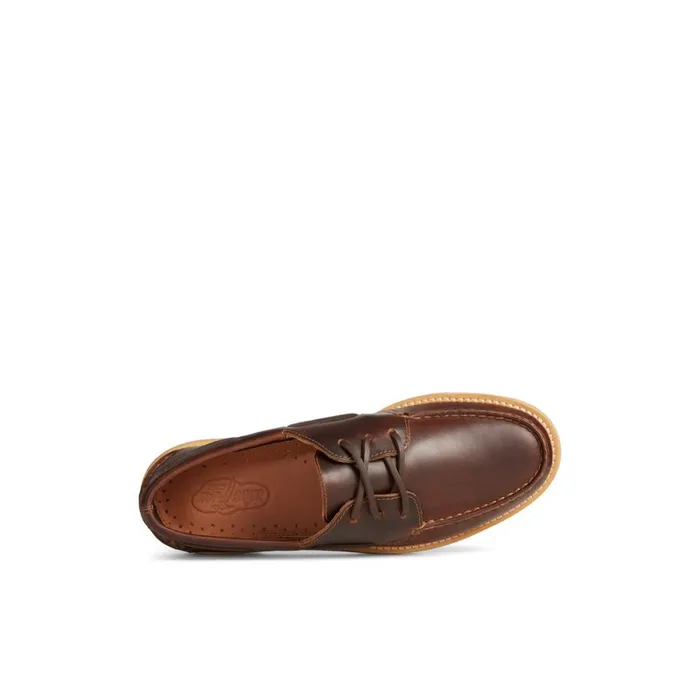 Boat Shoes Men Sperry Unisex Authentic Original 3Eye Vibram Boat Shoe Brown