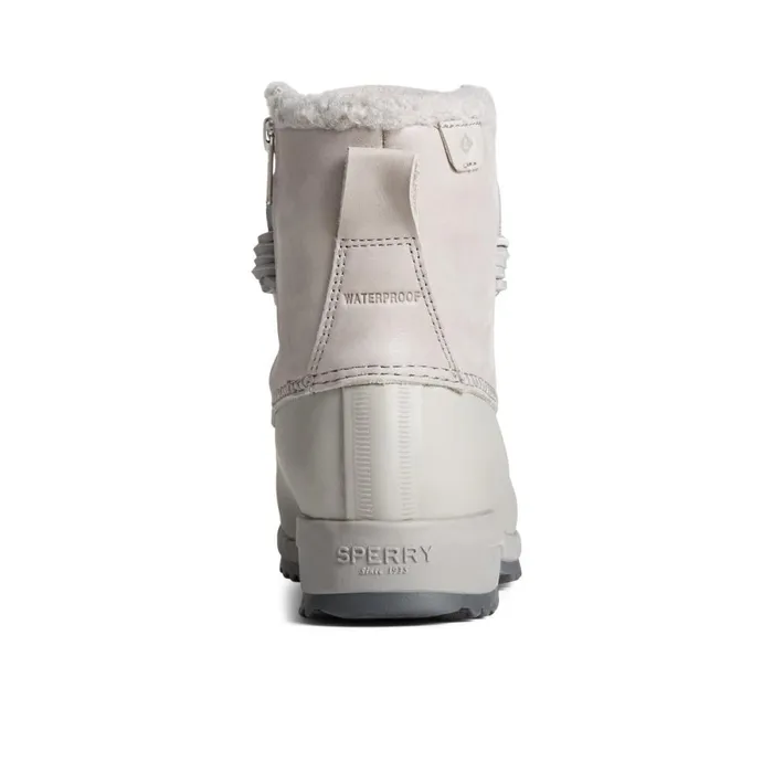 Boots Women Sperry Maritime Repel Teddy Trim Snow Boot Grey