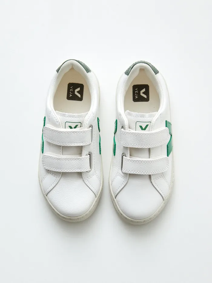 Boys Cyrillus Shoes Children039s Leather Veja Sneakers Blancvert