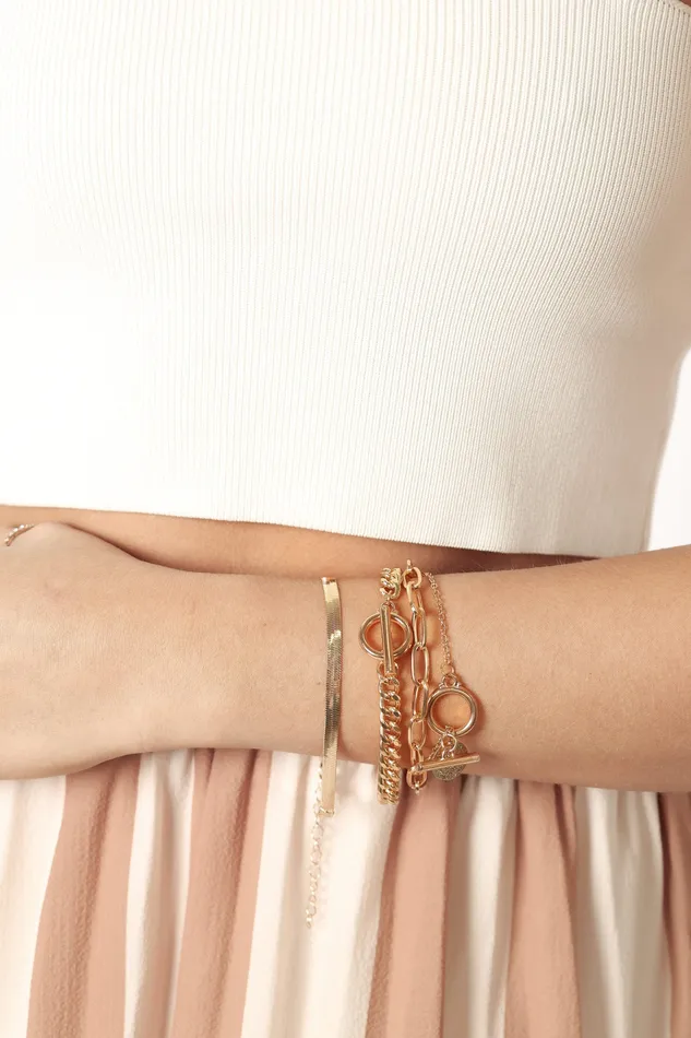 Bracelets Ruby Bracelet Set 8211 Gold Gold petalandpup Women