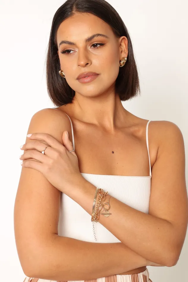 Bracelets Ruby Bracelet Set 8211 Gold Gold petalandpup Women