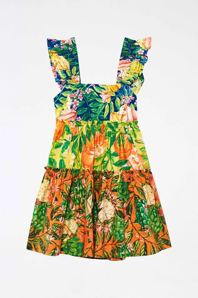 Caipirinha Tiered Mini Dress Women Farm Rio Mini Dresses