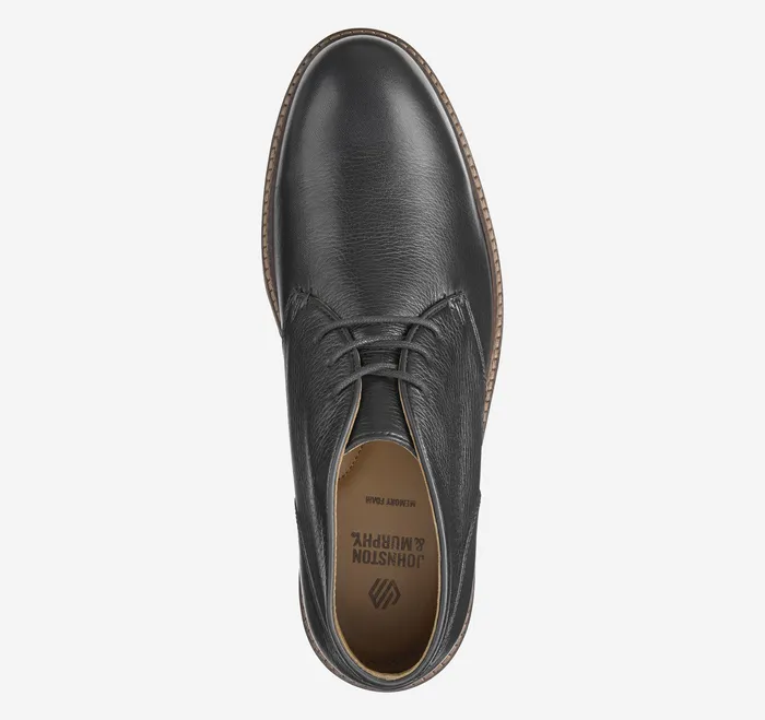 Calder Chukka Black Tumbled Full Grain Men Shoes Johnston and Murphy