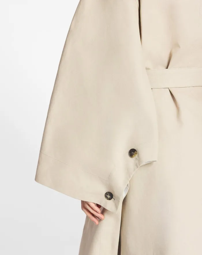 Cape Coat With A Collar Dark Beige Women Lanvin Coats and Jackets