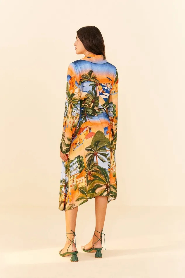 Carioca Lenzing Ecovero Viscose Midi Dress Women Farm Rio Midi Dresses