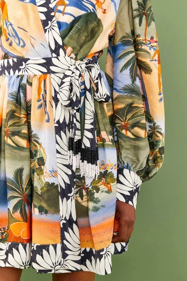 Carioca Lenzing Ecovero Viscose Mini Dress Women Farm Rio Mini Dresses