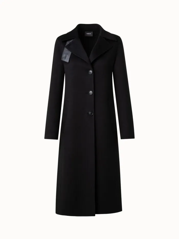 Cashmere DoubleFace Blazer Coat Black Women Akris Coats