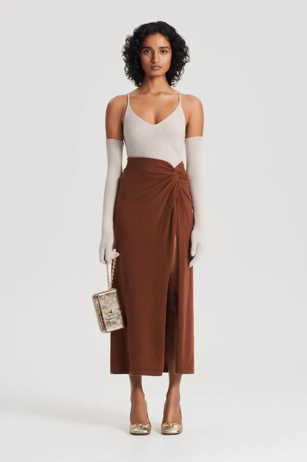 CASHMERE SARONG SKIRT SPICE Knitwear Scanlan Theodore Women