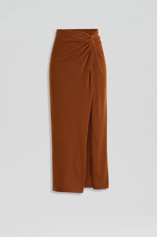 CASHMERE SARONG SKIRT SPICE Knitwear Scanlan Theodore Women CASHMERE SARONG SKIRT SPICE Knitwear Scanlan Theodore Women