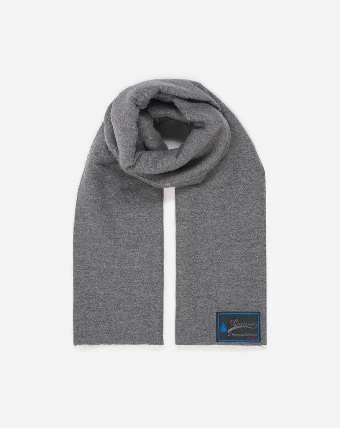 Cashmere Scarf Grey Women Lanvin Silks and Scarves