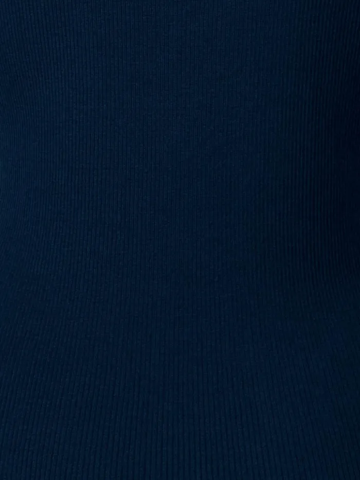 Cashmere Silk Rib Knit Pullover Navy Women Akris Cashmere