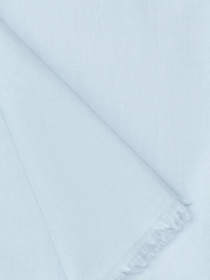 Cashmere Silk Scarf Bleached Denim Women Akris Cashmere