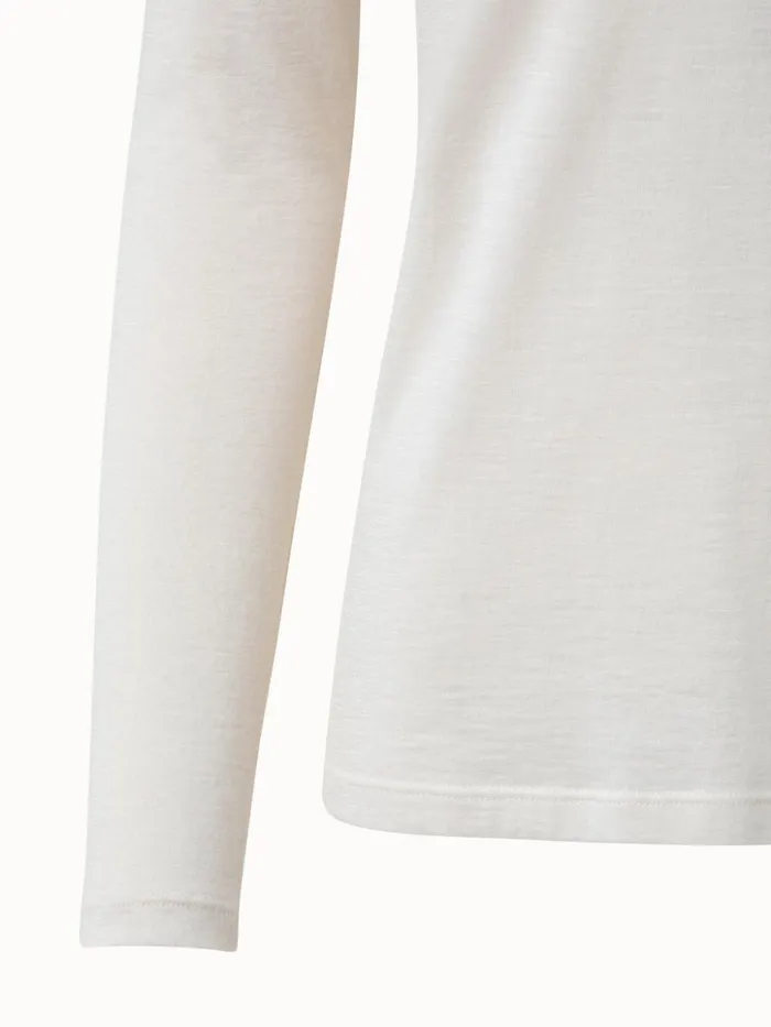 Cashmere Silk Shirt Offwhite Women Akris Tops