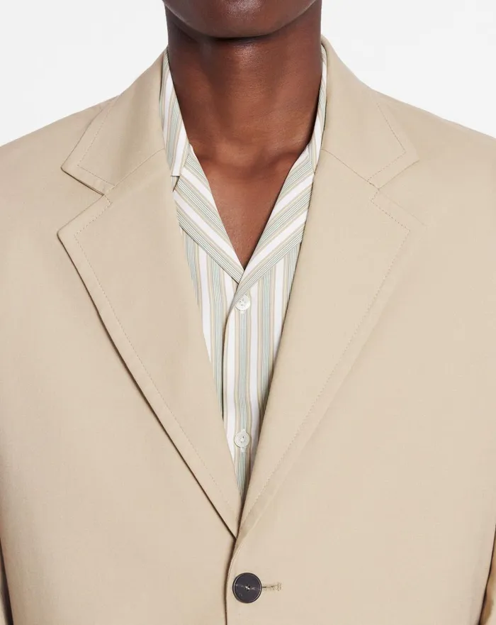 Casual Singlebreasted Jacket Sand Men Lanvin Coats and Jackets