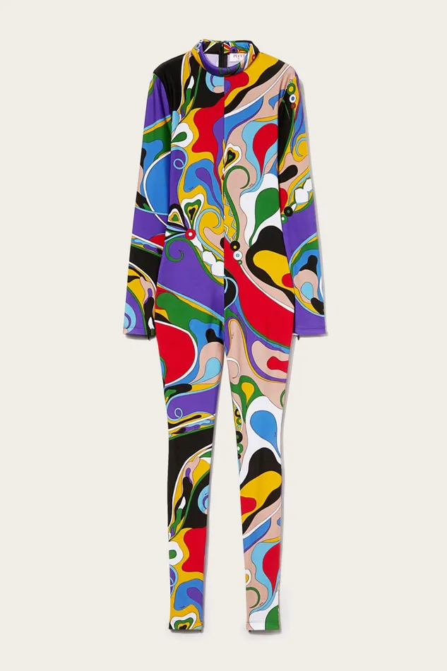 Catsuits Women PUCCI OrchideePrint Jumpsuit