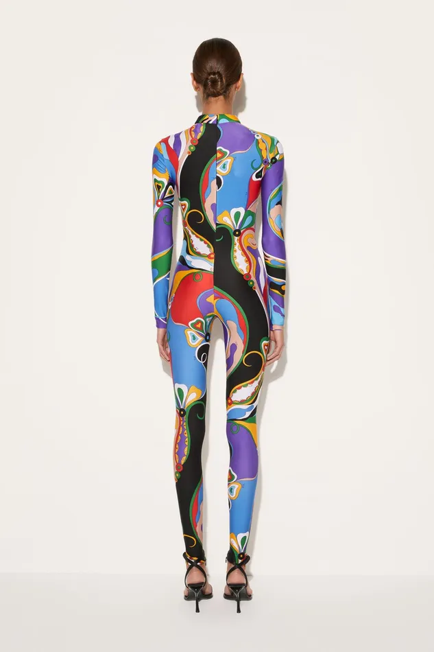 Catsuits Women PUCCI OrchideePrint Jumpsuit