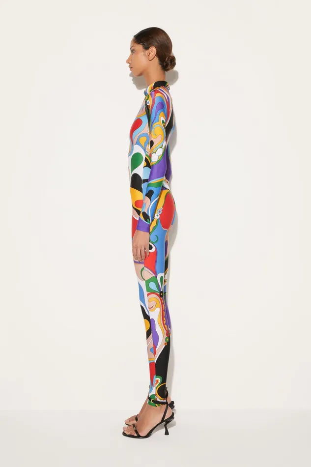 Catsuits Women PUCCI OrchideePrint Jumpsuit