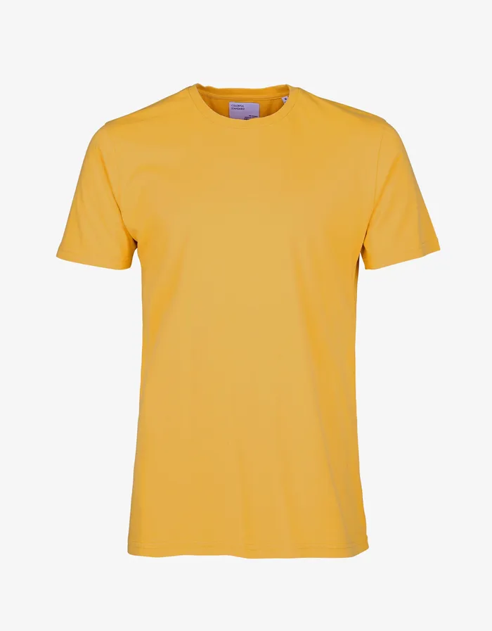 Classic Organic Tee 8211 Burned Yellow Men TShirts Colorfulstandard