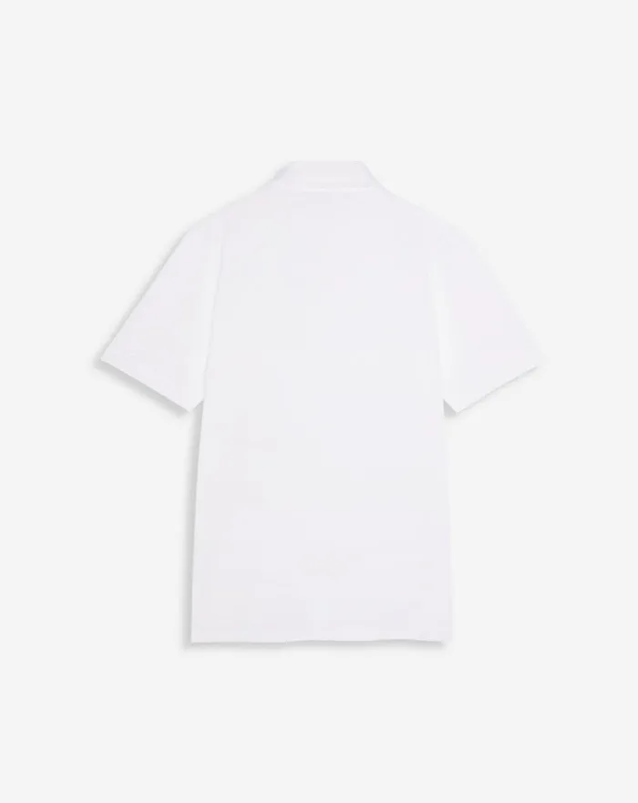 Classic Polo Shirt Optical White Men Lanvin Tshirts and Polos