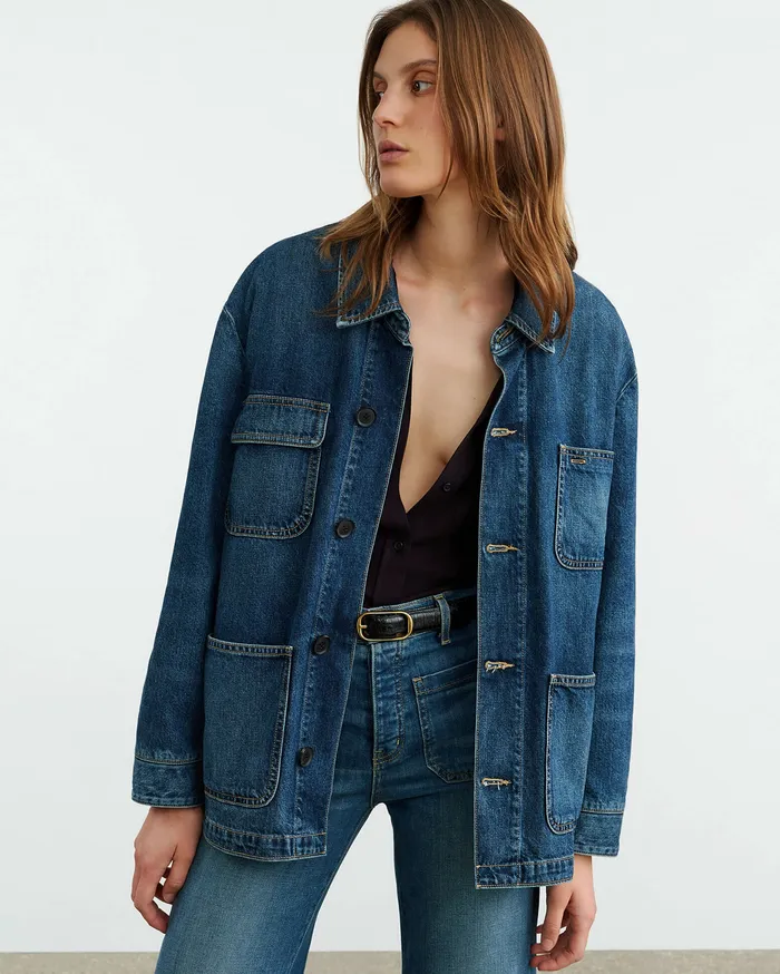 Coats and Outerwear ALASTAIR DENIM JACKET Simon Wash Nili Lotan Women